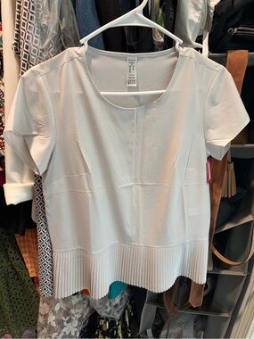 SPANX Yes Pleats! Top in white cloud NWT